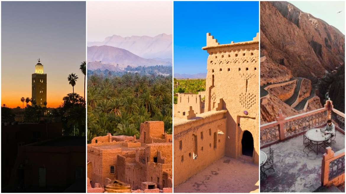 Day 1 : Marrakech – Ait Ben Haddou  – Skoura – Boumalen Dades